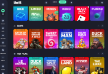 Thrill homepage